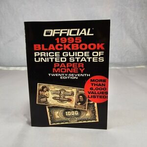 Official 1995 Blackbook Price Guide US‎ Paper Money 27th Edition Collectibles